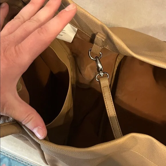 OAK + FORT Brown Gathered Shoulder Bag - Picture 3 of 3